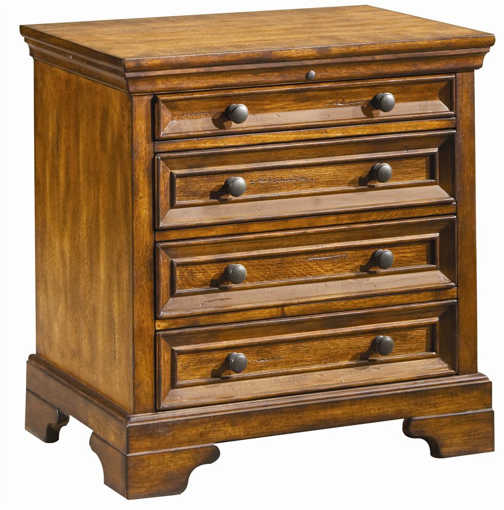 Aspenhome Centennial "Liv360" Nightstand with PullOut Tray and Built